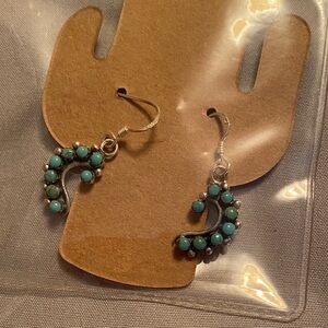 Turquoise Silver Earrings